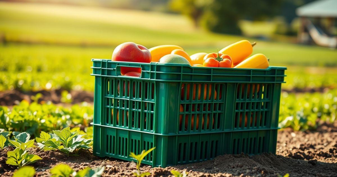 Caixa agrícola plástica: a solução ideal para armazenamento e transporte de produtos rurais