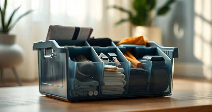 Caixa Organizadora de Plástico com Divisórias