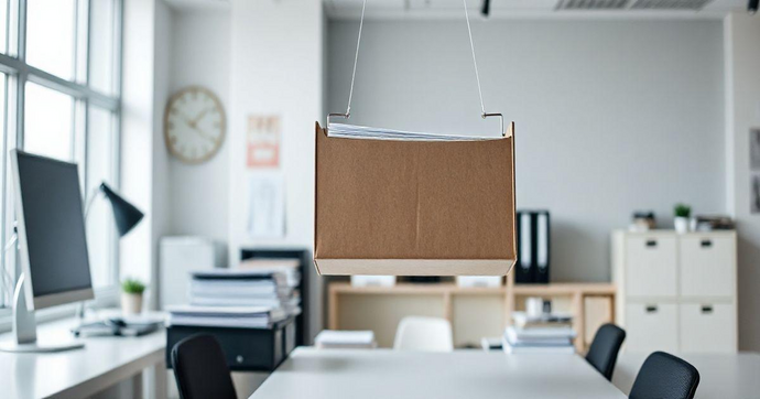 Caixa para arquivo suspenso: Organize com eficiência