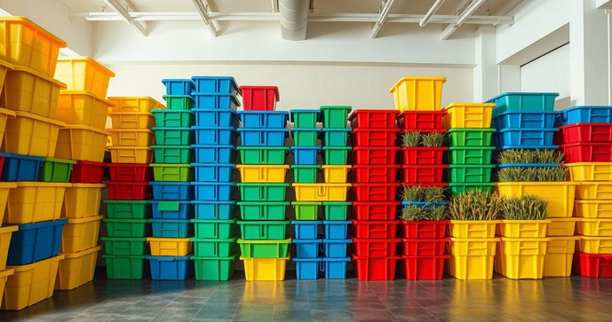 Caixa plástica empilhável: a solução ideal para organização e praticidade