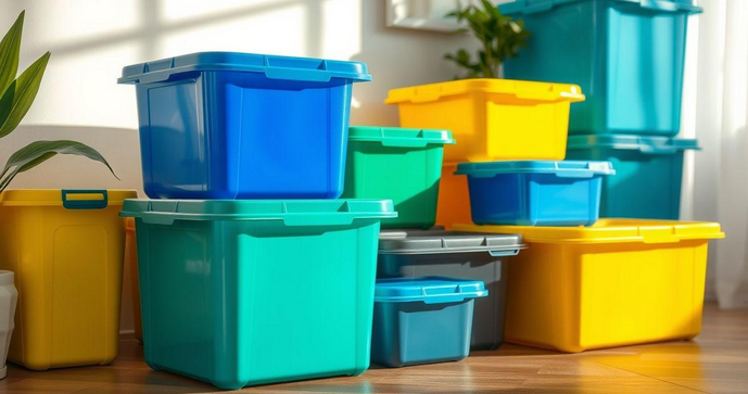 Caixa Plástica Empilhável com Tampa: Versatilidade e Organização