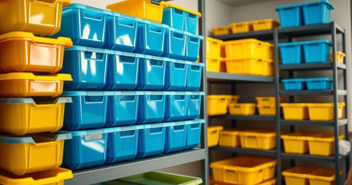 Caixas Plásticas Empilháveis: Praticidade e Organização